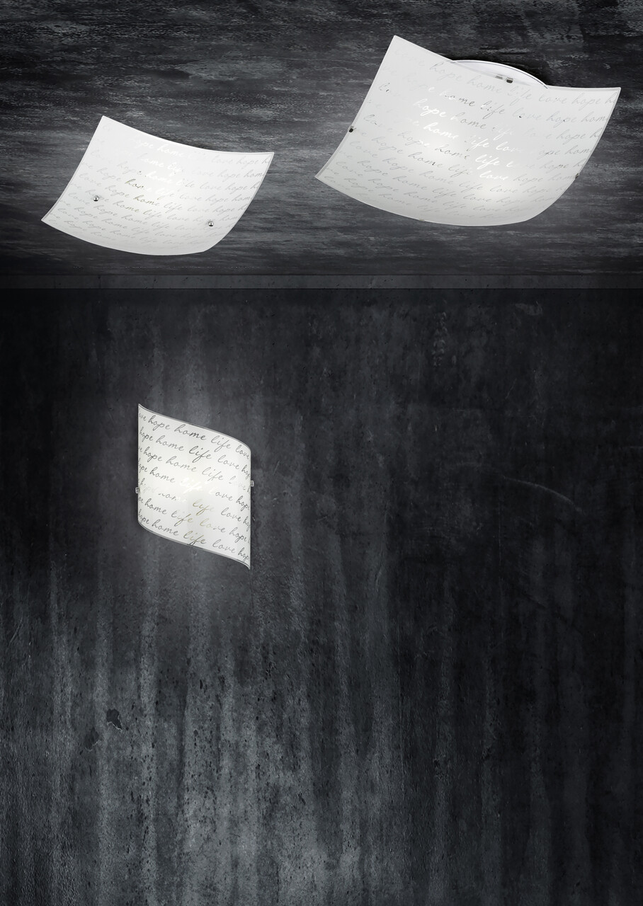 Aplica de perete Signa, TRIO, 20x30 cm, 40W, 1x E27, metal, alb