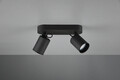 Plafoniera Pago, TRIO, 24x7x15 cm, 35W, 2x GU10, metal, negru mat