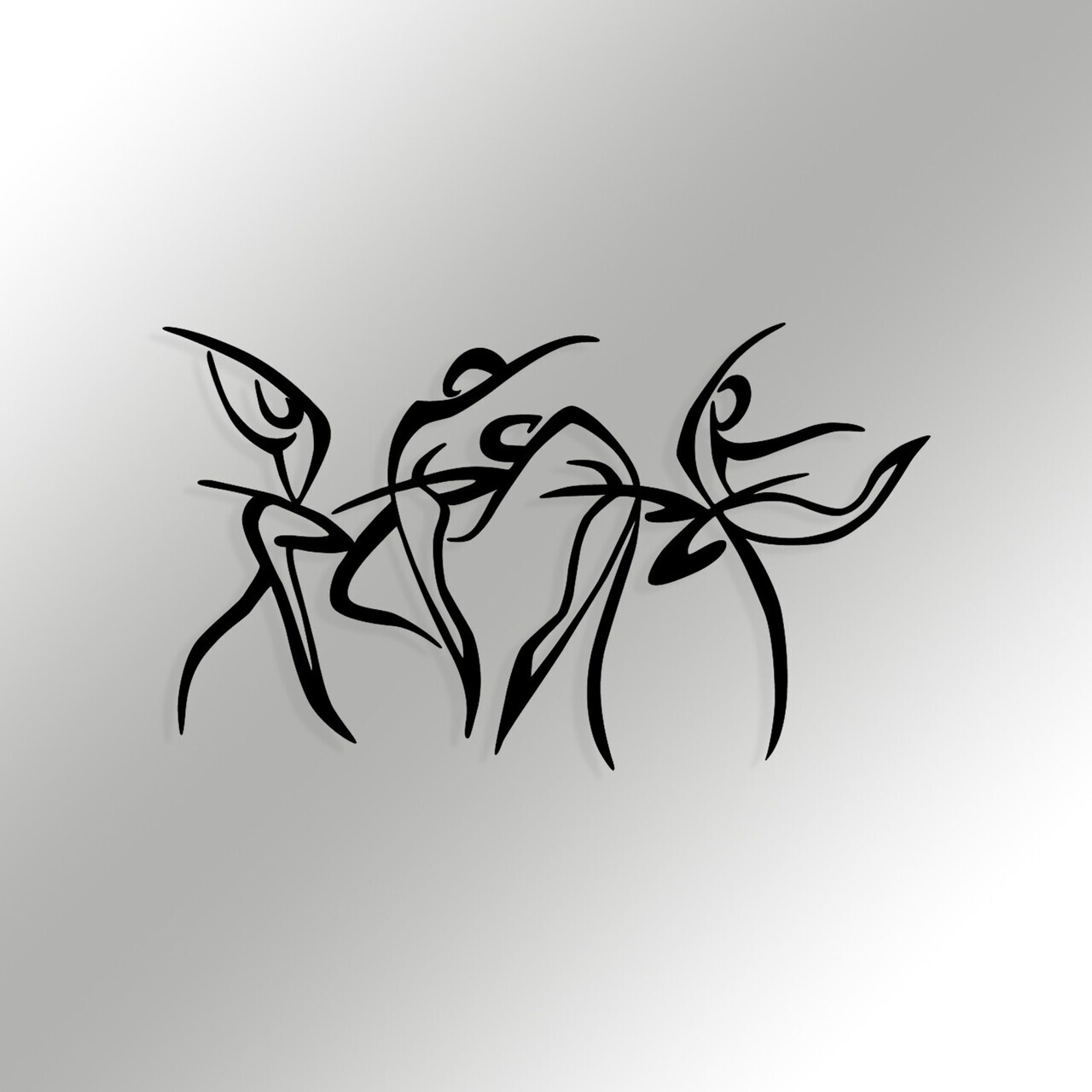 Decoratiune de perete, Felicita S, Dimensiune: 66 x 38 cm, Negru — imaginea 5