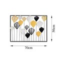 Decoratiune de perete, Hornbeam, Metal, Dimensiune: 70 x 50 cm, Multicolor