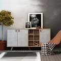Consola, Mod Design, Prilika, 140x89x40 cm, Stejar / Alb
