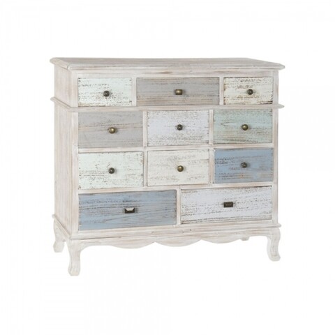 Comoda, dkd home, 93.5 x 35 x 87 cm, lemn de brad/mdf, multicolor