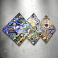 Set 4 tablouri decorative, 4MDF91270439, MDF, Imprimat UV, Multicolor