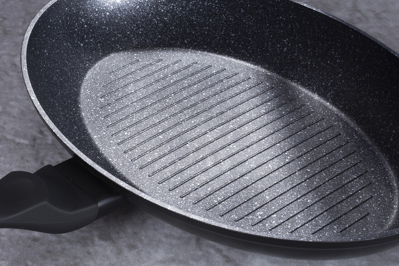 Tigaie pentru peste Berlinger Haus, Black Rose, 35 cm, aluminiu forjat, negru - imagine 4