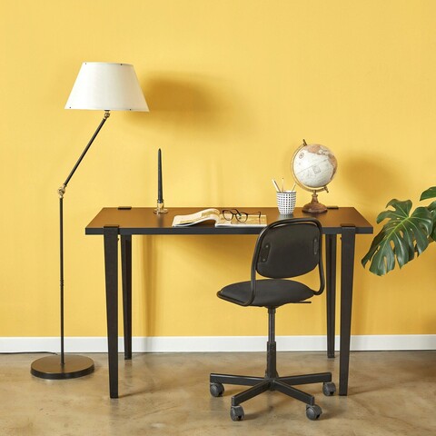 Birou, Logg, Eridanos, 120x75x60 cm, Antracit / Negru Logg