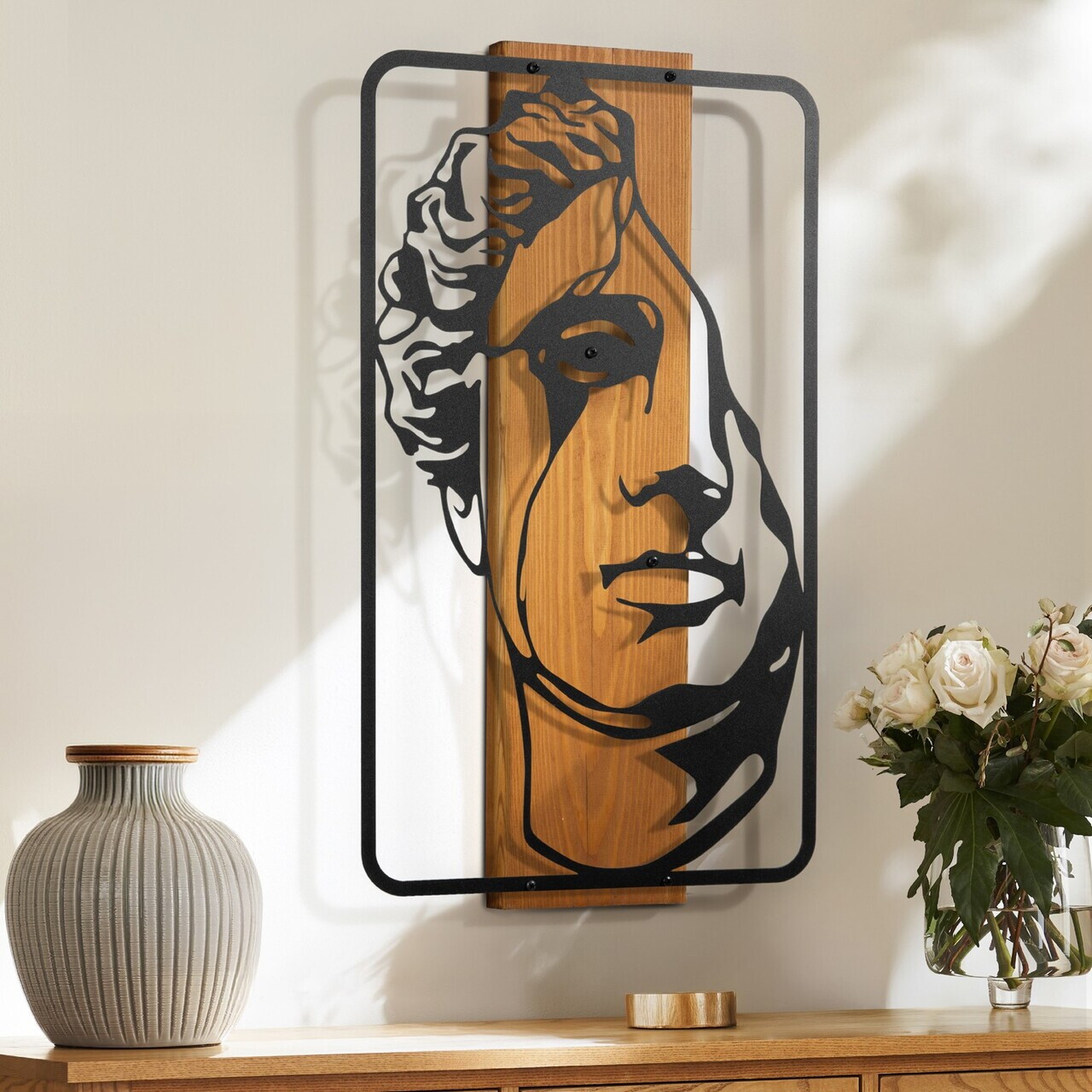 Decoratiune de perete, Imperium -5, Cadru: Lemn (Grosime: 2 cm), Nuc negru — imaginea 5