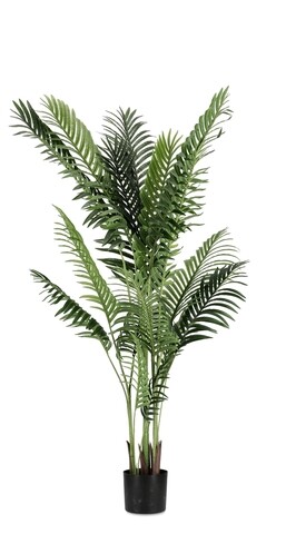 Planta artificiala in ghiveci Kenzia, Bizzotto, Ø 110 x 160 cm, 17 frunze, verde