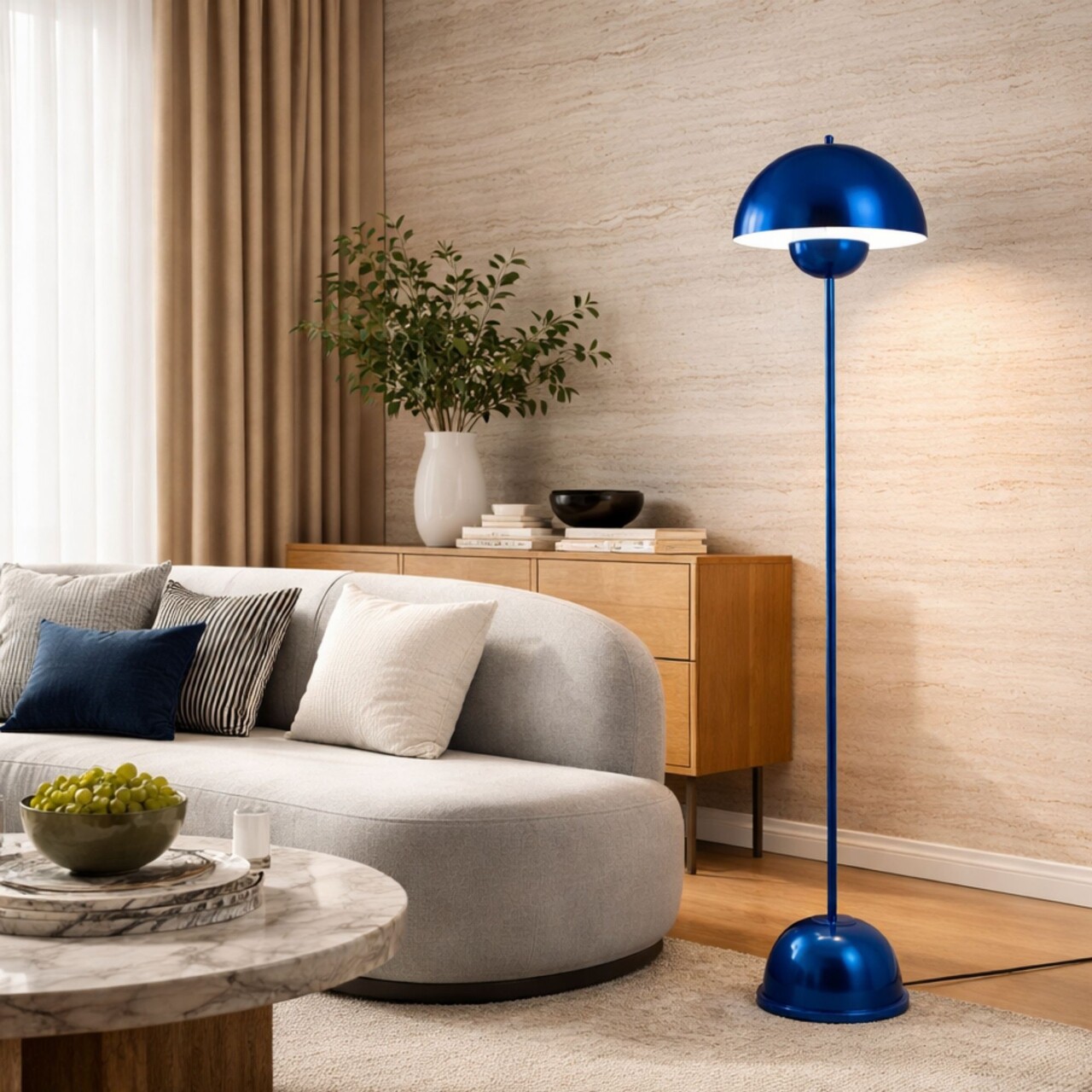 Lampadar, L'essentiel Maison, 892OPV3304, Albastru