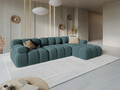 Coltar modular dreapta 4 locuri, Bellis-51, Micadoni Home, 282x155x70 cm, catifea, turcoaz