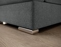 Coltar extensibil dreapta 3 locuri ELTAP, RT-05VER, Siber, 270x186x93 cm, lemn/poliester, gri