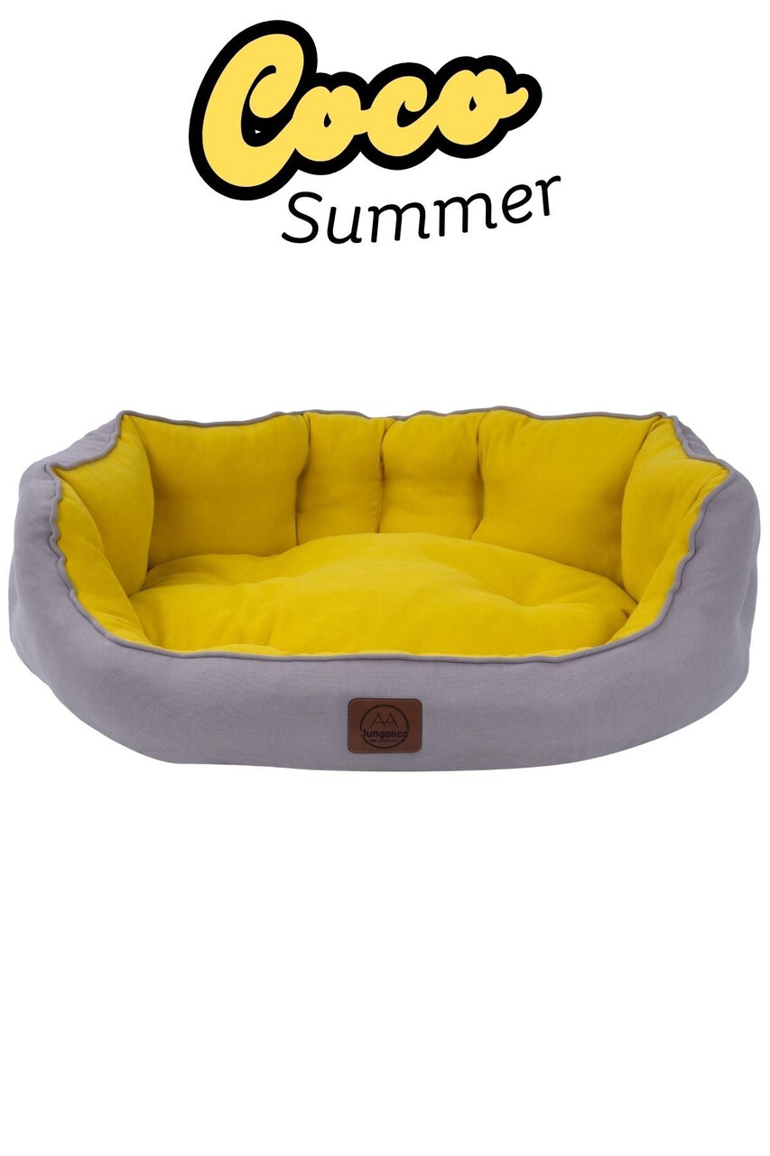 Pat pentru animale de companie, Paws &amp; Whiskers, Coco Summer L, Material exterior: 100% poliester, Galben - view 3