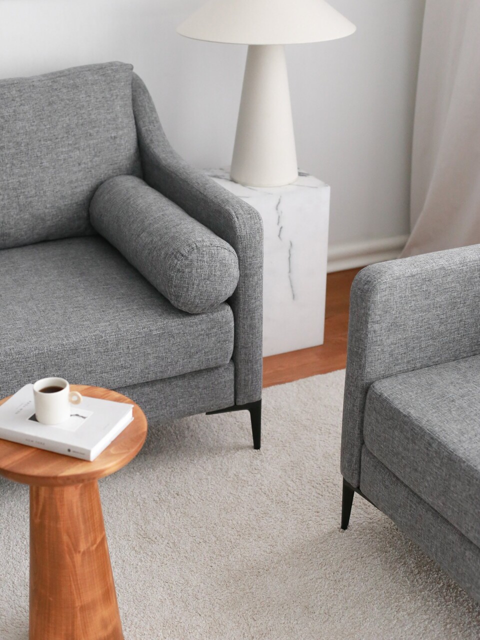 Canapea 3 locuri, Atelier del Sofa, 383EVN1251, Gri - imagine 4