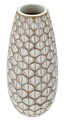 Vaza decorativa Tibet, Mauro Ferretti, 20x20x45.5 cm, polirasina, alb antic