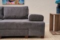 Canapea extensibila 3 locuri, Balcab Home, 825BLC4307, Lemn, Gri