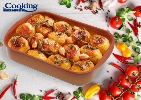 Tava Ceramica Do Brazil, Cooking by Heinner, 35x25x7.2 cm, aluminiu Cooking by Heinner