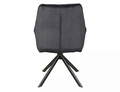 Scaun rotativ Boogie II Velvet, Signal, 60x45x89 cm, catifea/otel, negru
