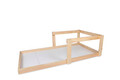Patut pentru copii Baby Nest, Dekzy, Plus 104, 196x96x55 cm, Stejar