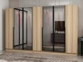 Dulap pentru haine, Hanah Home, Nisa, 315x210x52 cm, Dore