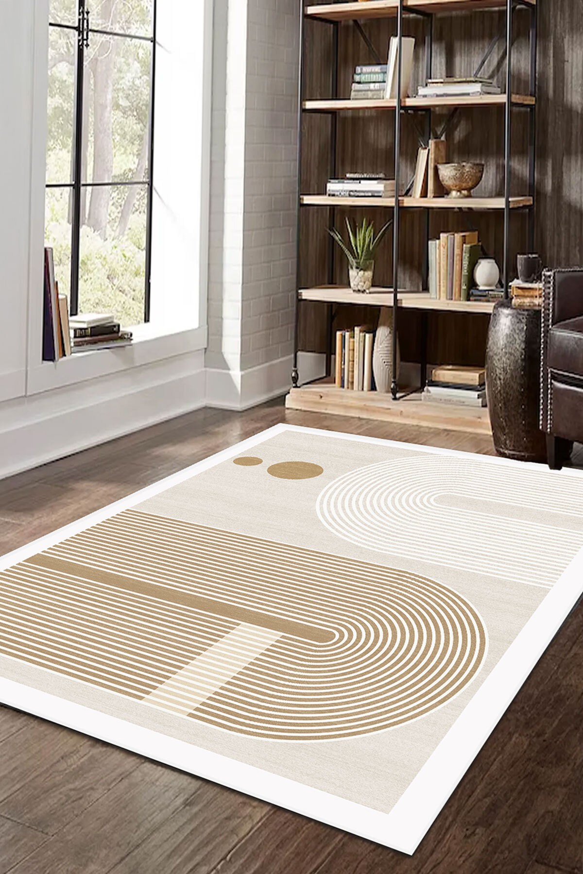 Covor, CLR-7310-HALI-85, 160x300 cm, Poliester, Bej