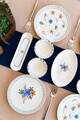 Set de mic dejun, Hermia, 858CMR1115, Portelan, Platou: 20 cm (6 bucăți), Multicolor
