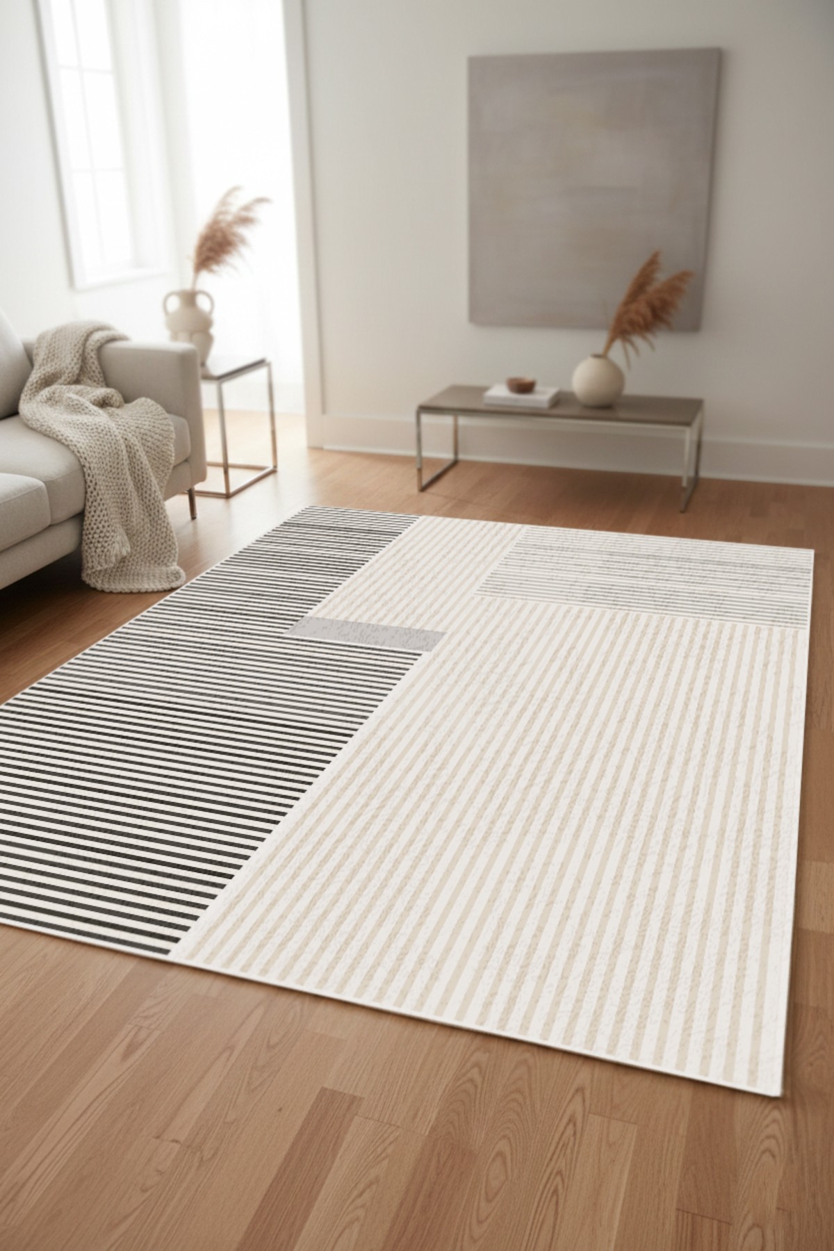 Covor, DC-4257-3, 100x150 cm, Poliester, Gri