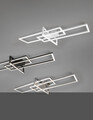 Plafoniera Salinas, TRIO, 100x40x11.5 cm, 34W, 1x SMD, metal, argintiu mat