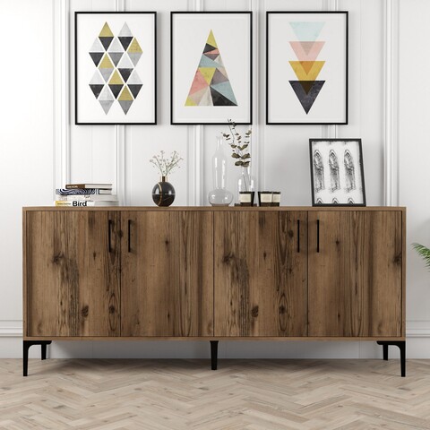 Bufet inferior Kiev, Hommy Craft, 180x35x78 cm, maro 180x35x78