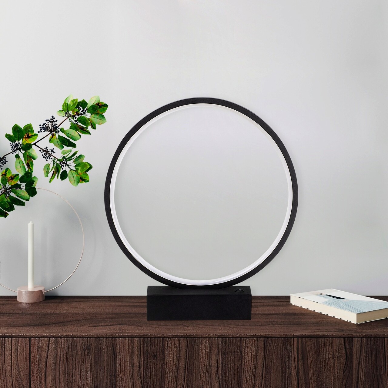 Lampa de masa, Fresno, 119FRS1405, Metal, Negru - 1 | YEO