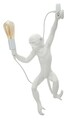 Aplica de perete Monkey, Mauro Ferretti, 1 x E27, 20W, 32x32x64 cm, polirasina, alb