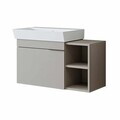 Dulap de baie cu chiuvetă, Hanah Home, Likya 82, 82x54x38.6 cm, PAL, Gresie
