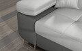 Coltar extensibil dreapta 4 locuri ELTAP, Armd-43, Armando, 289x203x85 cm, lemn/poliester, gri deschis/gri