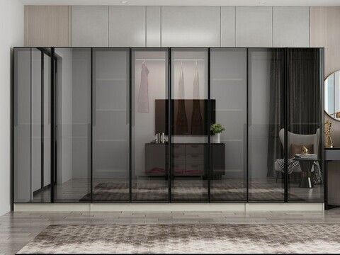Dulap pentru haine, Hanah Home, Nisa, 360x210x52 cm, Gresie