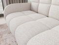 Canapea extensibila 3 locuri ELTAP, Deverio, 154x103x83 cm, lemn/poliester, alb