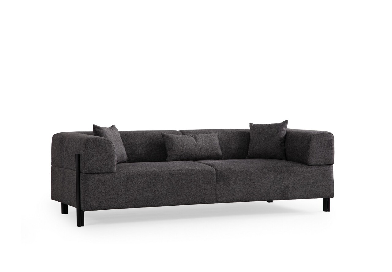 Canapea 3 locuri, Atelier del Sofa, 560ARE2366, Antracit - imagine 6