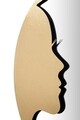 Oglinda decorativa Lady Luxy -B, Mauro Ferretti, Ø 80 cm, fier, auriu
