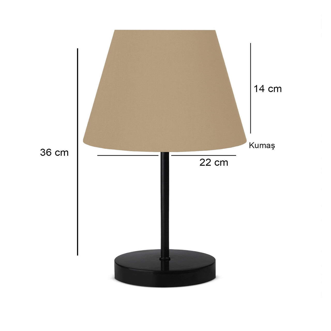 Lampa De Masa, Insignio, 780SGN2540, Metal, Bej/Negru