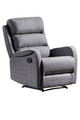 Fotoliu cu recliner, Niron, Comfort TV, 80x105x80 cm, Gri