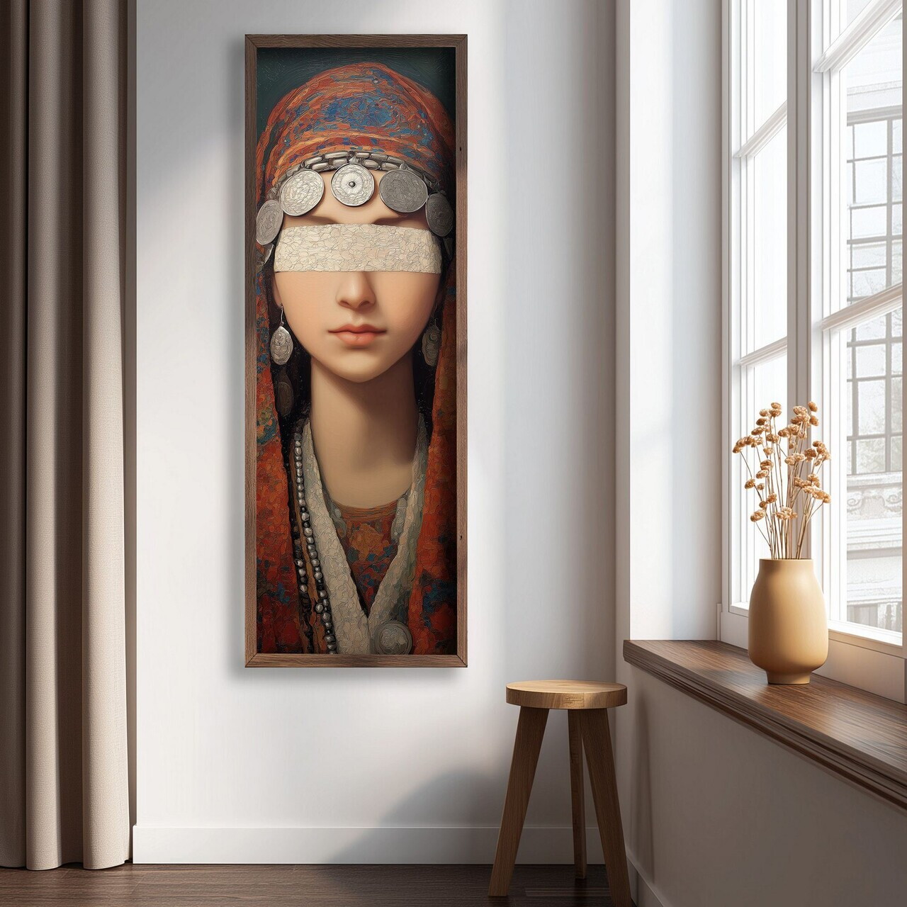 Tablou decorativ, LAC127-150, MDF, Lemn masiv, Multicolor
