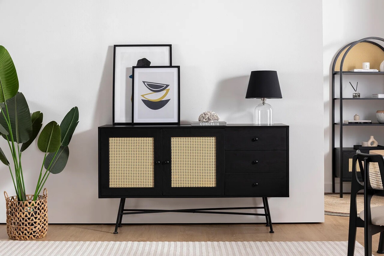 Consola, Howard, Nala 160, 160x90x40 cm, Negru - 1 | YEO