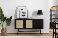 Consola, Howard, Nala 160, 160x90x40 cm, Negru