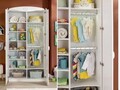 Dulap pentru haine, Çilek, Baby Cotton Sl 2 Doors Wardrobe, 101x201x54 cm, Multicolor
