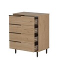 Set dormitor pentru copii, Locelso, ON26-S, Stejar