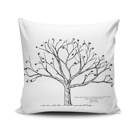 Fata de perna nklf-269, cushion love, amestec bumbac, 43x43 cm, multicolor