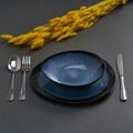 Set 6 boluri ovale Serenity, Heinner Ø20 cm, ceramica, albastru/negru