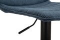 Set 2 scaune de bar Lift High Navy, Mauro Ferretti, 43x49.5x85.5 cm, inaltime ajustabila, fier/poliester, negru/albastru