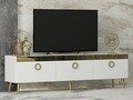 Comoda TV, Odessa, Safar, 150x30x45 cm, PAL, Alb