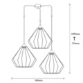 Lustra, Opviq, 892OPV1490, Metal, Negru