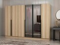 Dulap pentru haine, Hanah Home, Nisa, 270x210x52 cm, Dore