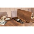 Set masa extensibila si 4 scaune, Vella, Vina 0900, PAL, Nuc / Piatra