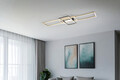 Plafoniera Irvine, TRIO, 105x42x6.5 cm, 60W, 1x SMD, metal, bronz mat/negru